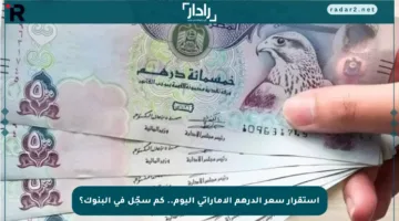 استقرار سعر الدرهم الإماراتي اليوم.. كم سجّل في البنوك؟